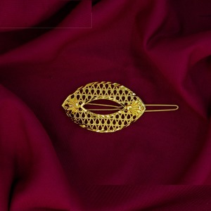 Épingle à cheveux traditionnelle et classique de style musulman pour femmes, en alliage métallique plaqué or, de style arabe du Moyen-Orient, Oman, pour le Ramadan - Product Image 2