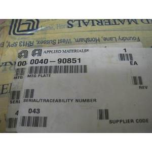 แผ่นยึด NEW AMAT 0040-90851 - อุปกรณ์และอะไหล่เซมิคอนดักเตอร์ระดับโลกที่เชื่อถือได้ - Product Image 1