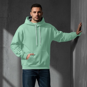 Sweat à capuche personnalisé pour homme, coupe classique, en molleton de coton avec impression floquée, style streetwear décontracté, fournisseur de vêtements en gros - Product Image 3