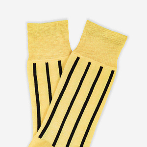 Men's Yellow Striped Ankle <b>Socks</b> Knitted Regular Fit Patterned <b>Sock</b> Design Your Own Custom Men's Casual <b>Socks</b> - Product Image 4