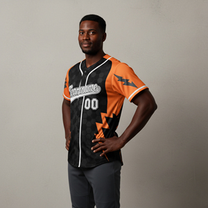 Maillot de baseball court en maille respirante grande taille personnalisé avec votre propre design par sublimation pour hommes – Options personnalisables – Offre spéciale - Product Image 5