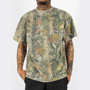 Camiseta personalizada OEM DTG de 300 g/m² de algodón grueso para hombre, ropa urbana, pedido al por mayor, suministro, entrega rápida - Product Image 1