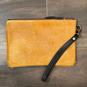 Embrague de cuero mecanizado a mano de alta calidad, gran capacidad, multifuncional, cuero de vaca genuino, billetera de moda - Product Image 5