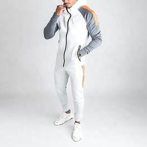 Chándal de entrenamiento para hombre, respetuoso con el medio ambiente, 100% algodón, transpirable, Fitness, rompevientos, ajustado, personalizado, patrón sólido, chándal de invierno - Product Image 3