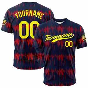 เสื้อเบสบอลเยาวชนแบบสั่งทำพิเศษ เสื้อเบสบอลซับลิเมชั่นสำหรับผู้ชาย เสื้อเบสบอลซับลิเมชั่นสำหรับทีม - Product Image 2