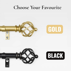 Barra de Cortina de Acero Premium con Adornos Decorativos - Product Image 4