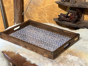 High Quality Handmade Eco Friendly Wooden Serving Tray Multipurpose for Tea Dining <b>Table</b> <b>Decor</b> Gift Hamper Dishwasher Safe - Product Image 3