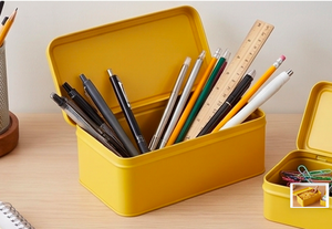 Yellow <b>Storage</b> <b>Box</b> Premium Decorative Organizer For Bedroom Kitchen Office Essentials Jewelry Makeup Crafts And Daily Use - Product Image 3