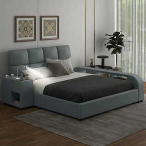 Slumber Edge Modern Contemporary Curved <b>Platform</b> <b>Bed</b> <b>with</b> <b>Storage</b> Essential for Modern Bedroom by Uber Decor 1000g - Product Image 5