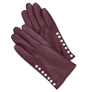 Guantes de Cuero Acolchados Negros para Mujer, Largos hasta la Muñeca, Térmicos, Casuales de Invierno, con Forro de Seda, Estilo Sencillo, Compatibles con Pantallas Táctiles - Product Image 2