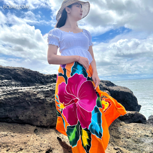 Pareos de rayón de nuevo diseño pintados a mano únicos hechos originalmente en Bali por artesanos balineses para cubrir para mujeres - Product Image 4