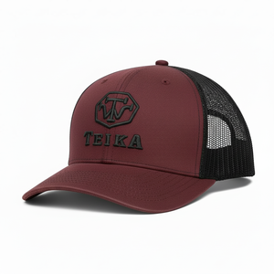 Gorra de Béisbol Personalizada 2026 con Logotipo Bordado en 3D, Naranja y Negra, de Malla, Estilo Trucker, Ajustable, Fabricante OEM - Product Image 2