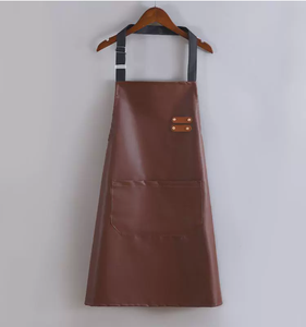 SALUBRIOUS SPORTS Heavy-Duty Leather Apron for Professional <b>BBQ</b> Cooking High Quality Customized Logo Unisex Cowhide Split - Product Image 2