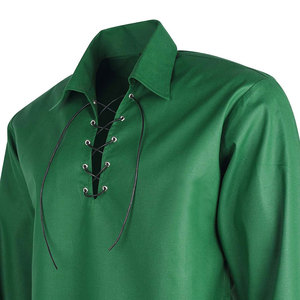 Camisa Ghillie Jacobita Escocesa para Hombre 2026, Manga Larga, Antiarrugas, con Cordones, Traje de Kilt de las Tierras Altas, Proveedor Mayorista de Exportación - Product Image 5