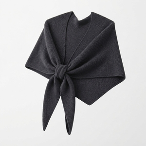 Poncho Chal de Cachemira Tejido Abierto Personalizado para Otoño - Product Image 2