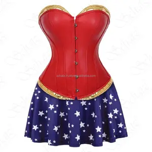 Top Quality Corset Shaper steampunk leather corsets for women lingerie bustier halloween costumes top plus size Shapers