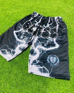 Shorts de sport pour homme, style streetwear, taille élastique, mélange polyester/coton, respirant, séchage rapide, coupe slim, poches, design personnalisable - Product Image 1