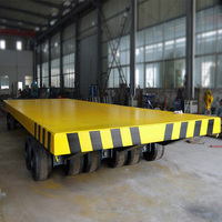 Chariot à plateau robuste et professionnel pour la manutention de matériaux industriels en usine, entrepôt et logistique