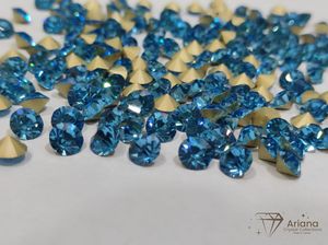 ARIANA Piedras de Cristal Premium Chaton con Reverso Puntiagudo, Aguamarina, Zafiro Claro, Zafiro Montana para Prendas, Joyería y Diademas - Product Image 3