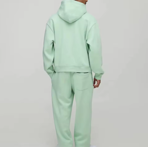 ชุดเซ็ตเสื้อฮู้ดดี้โอเวอร์ไซส์และกางเกงวอร์มผู้ชายสั่งทำพิเศษ ผ้าฝ้าย 100% 500 GSM - Product Image 3