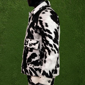 เสื้อแจ็คเก็ตหนังวัวแท้คุณภาพพรีเมียมสำหรับฤดูหนาว ราคาขายส่ง รับทำโลโก้สำหรับผู้ชาย - Product Image 3