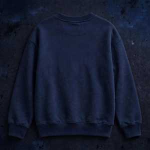 เสื้อสเวตเชิ้ตโอเวอร์ไซส์คอกลมสำหรับผู้หญิง ลายปัก 3 มิติ รูปพระจันทร์และดวงดาว ดีไซน์เรียบง่าย ผ้าฝ้าย 100% สวมใส่สบาย - Product Image 2