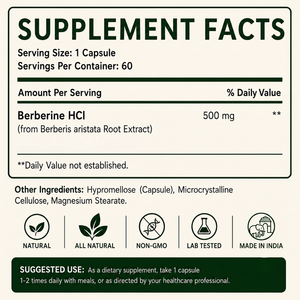 Cápsulas de Berberina de Alta Calidad Hechas con Extracto de Berberina Estandarizado para Apoyo Nutricional y Metabólico - Product Image 2