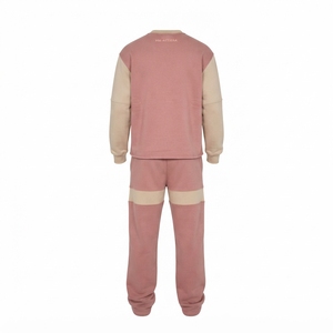 Conjunto de Sudadera y Pantalones con Bloques de Color para Hombre, Ropa Casual de Calle, Conjunto a Juego de Dos Tonos, Chándal con Logotipo Personalizado - Product Image 4