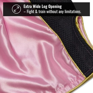 Shorts de Muay Thai pour hommes, imprimé rétro, taille élastique, légers, pour entraînement, gym, kickboxing, sports - Product Image 3