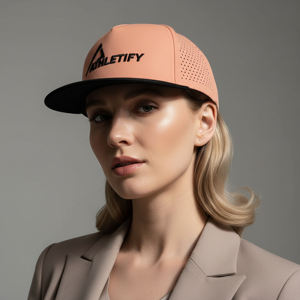 Casquette de baseball unisexe en twill 5 panneaux à coque souple personnalisée – Design sportif respirant et ventilé, réglable avec fermeture snapback, logo OEM, haute performance - Product Image 1