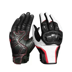 Gants de moto en cuir personnalisés, compatibles écran tactile, à doigts entiers, pour l'hiver, avec protection rigide des articulations, unisexes, OEM, pour la course, le cyclisme en plein air - Product Image 1