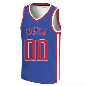 Maillot de basketball personnalisé 2026 en gros avec logo imprimé, design privé, noms et numéros de joueurs, 100 % polyester respirant, service OEM - Product Image 2