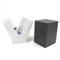 Boîtes d'emballage de parfum de luxe personnalisées en violet, boîtes en carton de luxe avec logo magnétique pour boîte de parfum