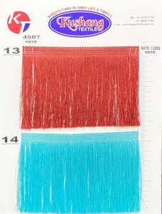 Precio de Fábrica al por Mayor, Flecos de Terciopelo Chenille 100% Poliéster de 8cm para Decoración de Prendas - Product Image 4