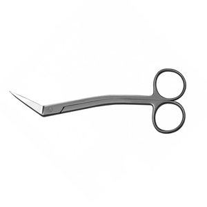 Ciseaux Locklin dentaires à manche courbé en acier inoxydable allemand, instrument chirurgical orthodontique pour la coupe des gencives, outil médical - Product Image 6