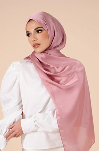High Quality Satin Plain Hijab Scarf Custom Printed <b>Silk</b> Feel <b>Head</b> <b>Wrap</b> Shawl OEM ODM Textile Manufacturer - Product Image 2