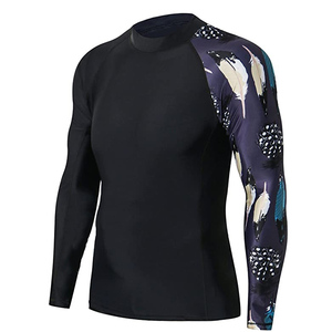 Custom Sublimation <b>Printed</b> UV Protection Compression Shirts Breathable <b>Surfing</b> MMA Spandex Rash Guard Adult Kids Men Rashguard - Product Image 4