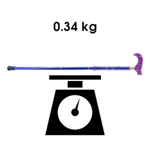 Bastón plegable de aleación de aluminio de cinco secciones personalizado con punta antideslizante de altura ajustable Capacidad de carga de 110kg y opciones de color - Product Image 3