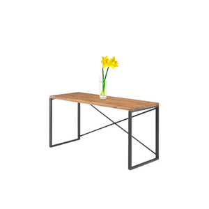 Bureau d'ordinateur portable en bois d'acacia avec bord naturel, montage facile, mobilier d'extérieur, bureaux de style moderne TRIO, haute qualité - Product Image 3