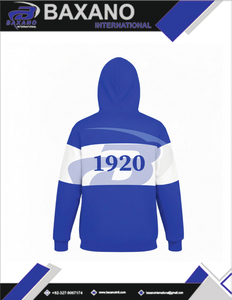 Sweat-shirt à capuche Zeta Phi Beta ZPB Sorority bleu royal et blanc, coton et polyester de haute qualité, vêtements grecs pour sororité. - Product Image 5
