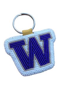 Customizable Seed Beads Beaded <b>Game</b> Day Keychain and keyring or <b>accessories</b> <b>for</b> girls from India - Product Image 4