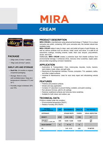 Mira Vietnam Effective Liquid Car Paint Cream in Bulk Wholesale for Interior Surface Coating and Stain Removal - Product Image 2