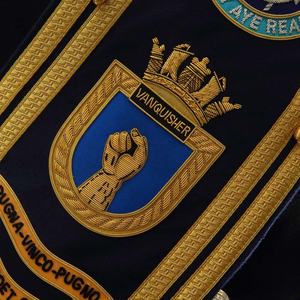 Banda Masónica Ceremonial Táctica Bordada a Mano, Material Mylar, Regalia Masónica y Uniformes de Oficiales Personalizados - Product Image 2