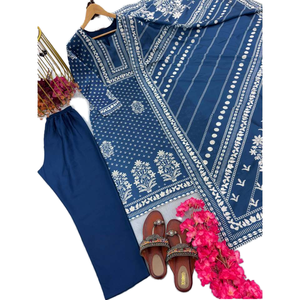 Conjunto de ropa de fiesta 2XL de diseñador para mujer, parte inferior superior y elegante Dupatta para un aspecto elegante - Product Image 1