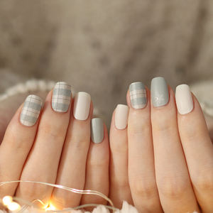 ShineB – bandes d'ongles en Gel #45904, en tricot de neige, meilleures ventes, enveloppes d'ongles et autocollants de Salon faciles à Glam, de haute qualité, fabriqués en corée - Product Image 4