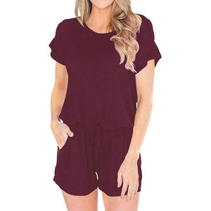 Ensemble crop top et short pour femme, tenue athlétique deux pièces, taille haute, décontractée, vêtements de sport d'été, vêtements d'entraînement, logo personnalisé, vente en gros - Product Image 5