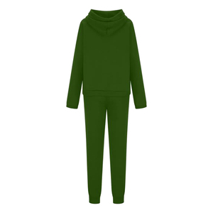 Premium Quality Wholesale Women's Half-zip <b>Sweaters</b> and Women's Loose-fitting Wide-leg Pants Sportswear <b>Sets</b> Suitable - Product Image 1