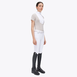 High Quality 4way Stretch Horse Riding Equestrian Shirt Top <b>Base</b> <b>Layer</b> Competition Show Shirt Polo in Soft Feel Technical Fabric - Product Image 3