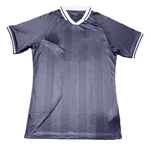 Camiseta de Manga Corta con Cuello en V para Hombre, Color Morado Sólido, Corte Regular, Ribete en Contraste, Estilo Casual, 100% Poliéster Tejido - Product Image 3