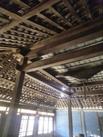 Ensemble de construction de maison extérieure robuste Ardena, style maison ancienne Joglo Java, en teck massif, résistant aux intempéries, couleur naturelle